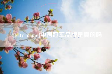 广东中国冠军品牌是真的吗