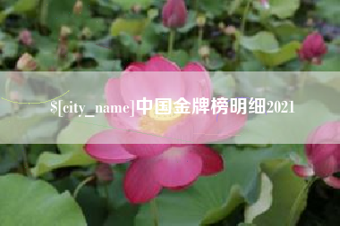 广东中国金牌榜明细2021