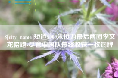 广东短道5000米接力最后两圈李文龙陪跑-尽管中国队最终收获一枚铜牌