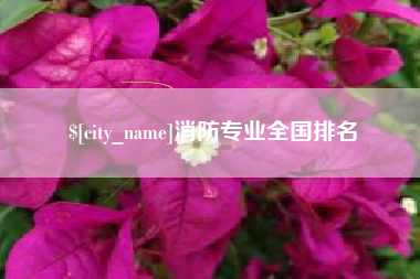 广东消防专业全国排名