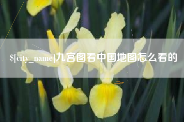 广东九宫图看中国地图怎么看的