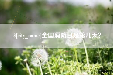 广东全国消防日是第几天？