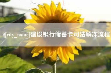 广东建设银行储蓄卡司法解冻流程