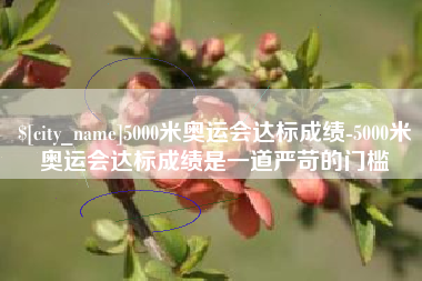 广东5000米奥运会达标成绩-5000米奥运会达标成绩是一道严苛的门槛