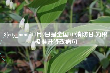 广东11月9日是全国119消防日,为积极推进修改病句