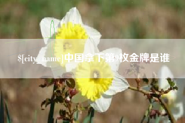 广东中国拿下第9枚金牌是谁