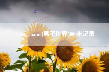 广东男子世界5000米记录