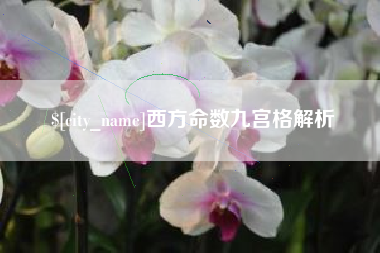广东西方命数九宫格解析