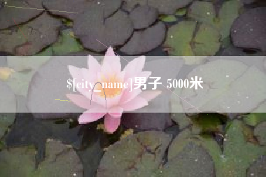 广东男子 5000米