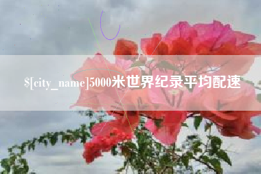 广东5000米世界纪录平均配速