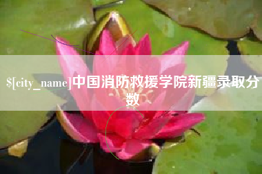 广东中国消防救援学院新疆录取分数 广东中国消防救援学院新疆录取分数