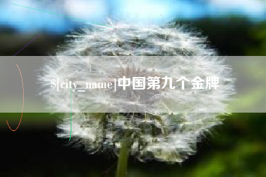 广东中国第九个金牌