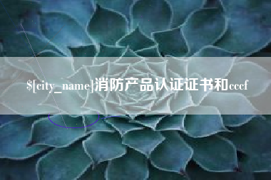 广东消防产品认证证书和cccf