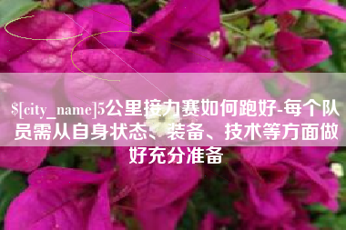 广东5公里接力赛如何跑好-每个队员需从自身状态、装备、技术等方面做好充分准备