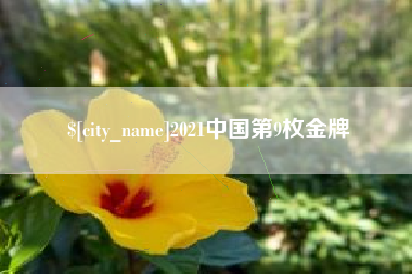 广东2021中国第9枚金牌