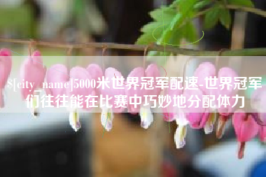 广东5000米世界冠军配速-世界冠军们往往能在比赛中巧妙地分配体力