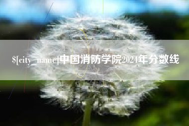 广东中国消防学院2024年分数线