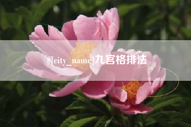 广东九宫格排法