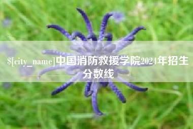 广东中国消防救援学院2024年招生分数线 广东中国消防救援学院2024年招生分数线