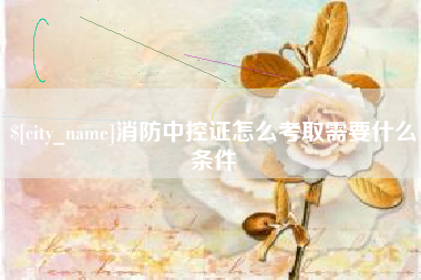 广东消防中控证怎么考取需要什么条件