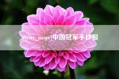 广东中国冠军手抄报