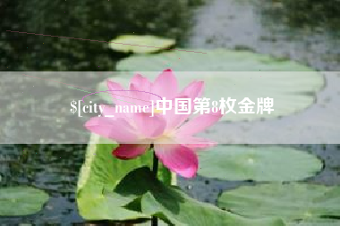 广东中国第8枚金牌