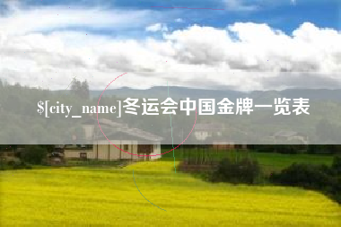 广东冬运会中国金牌一览表