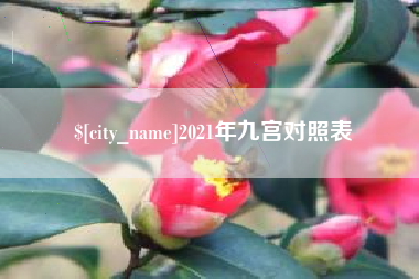 广东2021年九宫对照表