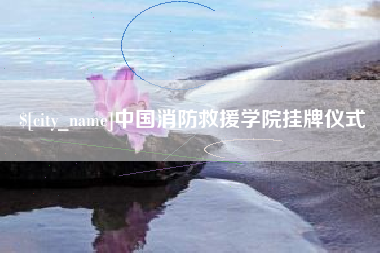 广东中国消防救援学院挂牌仪式