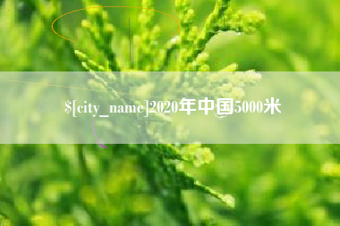 广东2020年中国5000米