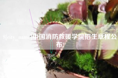 广东中国消防救援学院招生章程公布!