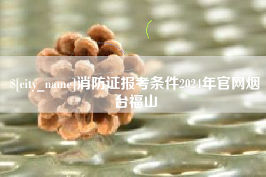 广东消防证报考条件2024年官网烟台福山